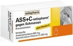 ASS + C-ratiopharm gegen Schmerzen Brausetabletten 20 St