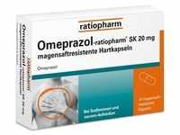 OMEPRAZOL-ratiopharm SK 20 mg magensaftr.Hartkaps. 14 St Magensaftresistente