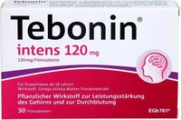 PZN-DE 07682333, Tebonin intens 120 mg Filmtabletten 30 St, Grundpreis: &euro; 0,68 /