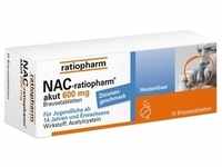 NAC-ratiopharm akut 600 mg Hustenlöser Brausetabl. 10 St Brausetabletten