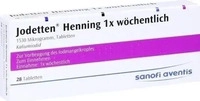PZN-DE 00271006, Jodetten Henning 1x w&ouml;chentlich Tabletten 28 St, Grundpreis: &euro;