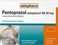 PZN-DE 05520856, PANTOPRAZOL-ratiopharm SK 20 mg magensaftres.Tabl. 14 St Tabletten