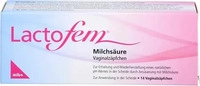 PZN-DE 10078061, Lactofem Milchs&auml;ure Vaginalz&auml;pfchen 14 St Suppositorien,
