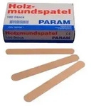 Mundspatel Holz Karton 100 St St&auml;bchen