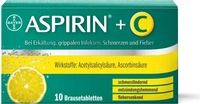 PZN-DE 01406632, Aspirin plus C Brausetabletten 10 St, Grundpreis: &euro; 0,49 /