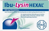 PZN-DE 07532243, Ibu-Lysinhexal Filmtabletten 20 St, Grundpreis: &euro; 0,28 / St&uuml;ck