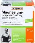 PZN-DE 00066654, Magnesium-Ratiopharm 300 mg Micro-Pellets m.Gran. 40 St Pellets,