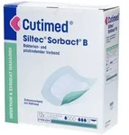 Cutimed Siltec Sorbact B PU-Verb.12,5x12,5cm 12 St Kompressen