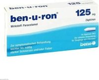 PZN-DE 01260890, Ben-U-Ron 125 mg Suppositorien 10 St S&auml;uglings-Suppositorien,