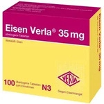 Eisen Verla 35 mg &uuml;berzogene Tabletten 100 St &Uuml;berzogene