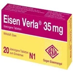 Eisen Verla 35 mg &uuml;berzogene Tabletten 20 St &Uuml;berzogene