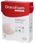 Dracofoam Haft sensitiv Schaumst.Wund.7,5x7,5 cm 10 St Verband