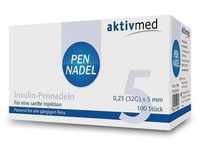 GlucoCheck Pennadeln für eine sichere Insulininjektion (5 mm) 1 St Kanüle