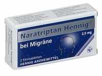 Naratriptan Hennig bei Migräne 2,5 mg Filmtabl. 2 St Filmtabletten