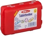 Tablettenbox mit 10-F&auml;chern farbig sortiert 1 St Box