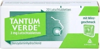PZN-DE 05120370, Tantum Verde 3 mg Lutschtabl.m.Minzgeschmack 20 St Lutschtabletten,