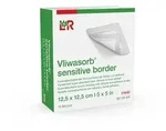 Vliwasorb sensitive bor.12,5x12,5cm superab.Wundv. 10 St Verband