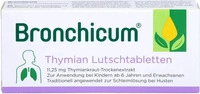 PZN-DE 09287865, Bronchicum Thymian Lutschtabletten 20 St, Grundpreis: &euro; 0,17 /