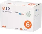 BD Pen-Nadeln 0,25x6 mm 105 St Kan&uuml;le