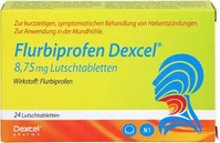 PZN-DE 16398111, Flurbiprofen Dexcel 8,75 mg Lutschtabletten 24 St, Grundpreis: