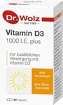 PZN-DE 06562124, Dr. Wolz Vitamin D3 1000 I.e. plus Dr.Wolz Kapseln 60 St,