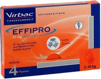 PZN-DE 05507689, Effipro 67 mg Pip.Lsg.z.Auftropf.f.kl.Hunde 4 St L&ouml;sung,