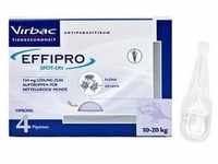 Effipro 134 mg Pip.Lsg.z.Auftropf.f.mittelgr.Hund 4 St Lösung
