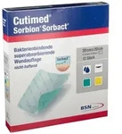 Cutimed Sorbion Sorbact Wundauflage 20x20 cm 12 St Kompressen