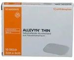 Allevyn Thin 5x6 cm d&uuml;nne Wundauflage 10 St Verband