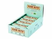 Rawbite Bio Riegel, Erdnuss 12x50 g Riegel