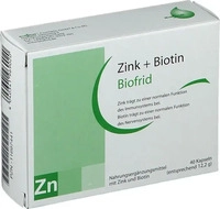PZN-DE 11697441, Biofrid Zink+Biotin Kapseln 40 St, Grundpreis: &euro; 0,20 / St&uuml;ck
