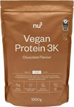 PZN-DE 08101186, nu3 Vegan Protein 3K, Schokolade, Pulver 1000 g