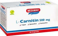 PZN-DE 04797219, Megamax L-Carnitin 500 mg Kapseln 60 St, Grundpreis: &euro; 0,18 /