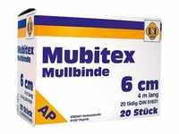 Mubitex Mullbinden 6 cm ohne Cello 20 St Binden