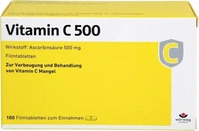 PZN-DE 00652257, W&ouml;rwag Pharma Vitamin C 500 Filmtabletten 100 St, Grundpreis: