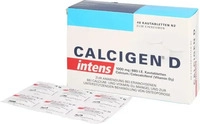 PZN-DE 00417119, Calcigen D intens 1000 mg/880 I.e. Kautabletten 48 St, Grundpreis: