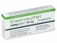 Eisensulfat Lomapharm 65 mg überzogene Tab. 20 St Überzogene Tabletten