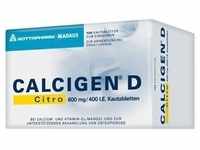Calcigen D Citro 600 mg/400 I.e. Kautabletten 100 St