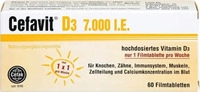 PZN-DE 12347743, Cefavit D3 7.000 I.e. Filmtabletten 60 St, Grundpreis: &euro; 0,25 /