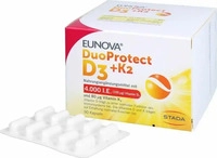 PZN-DE 14133561, Eunova DuoProtect D3+K2 4000 I.e./80 &micro;g Kapseln 90 St, Grundpreis: