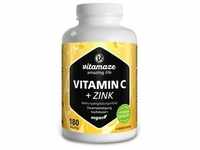 Vitamin C 1000 mg hochdosiert+Zink vegan Tabletten 180 St