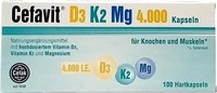 PZN-DE 15580167, Cefavit D3 K2 Mg 4.000 I.e. Hartkapseln 100 St, Grundpreis: &euro;
