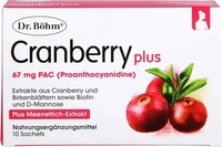 PZN-DE 15390917, Dr. B&ouml;hm Dr.b&ouml;hm Cranberry plus Granulat 10 St, Grundpreis: &euro;