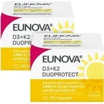 Eunova DuoProtect D3+K2 1000 I.e./80 &mu;g Kaps.Kombi 2x90 St Kapseln