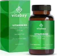 PZN-DE 18210146, Vitabay Vitamin K2 200 &micro;g Mk-7 vegan Tabletten 240 St, Grundpreis: