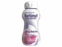 Fortimel Energy MultiFibre Erdbeergeschmack 8x4x200 ml Flüssigkeit