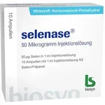 Selenase 50 Mikrogramm Injektionsl&ouml;sung 10x1 ml