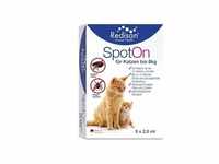 Redisan Spot-on gegen Zecken+Flöhe f.Katze bis 8kg 5x2 ml Ampullen