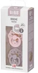 Bibs Fopspeen Boheme Blossom - Lilac 6-18 Maanden 2 St Sauger