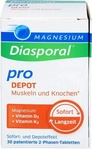PZN-DE 18160141, Magnesium Diasporal pro+D3+K2 Depot Muskel+Kno.Tab 30 St Tabletten,